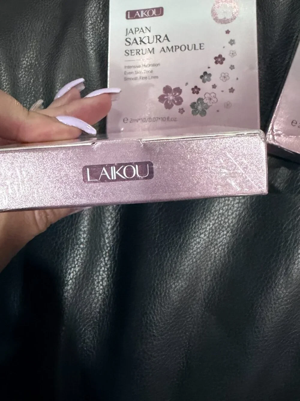 NEW Set of 3 LAIKOU Japan Sakura Serum Ampoule Boxes - Sealed